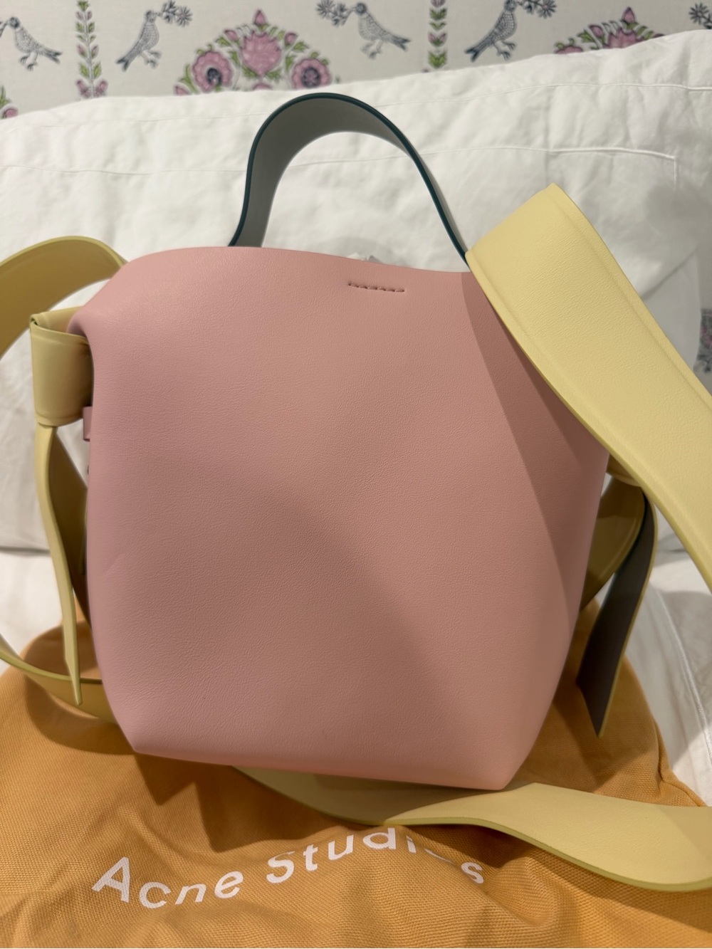Acne Studios multi pastel colored musubi bag. Never worn.